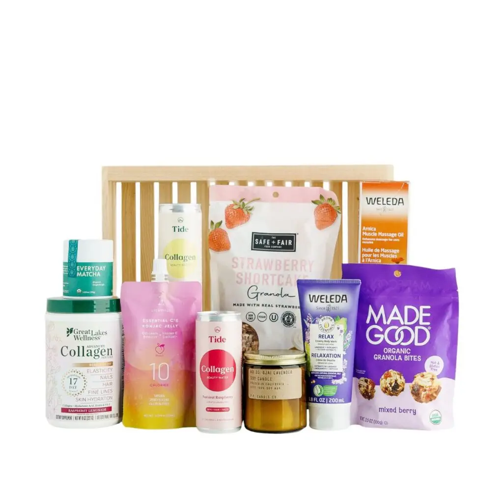 glow & unwind wellness basket