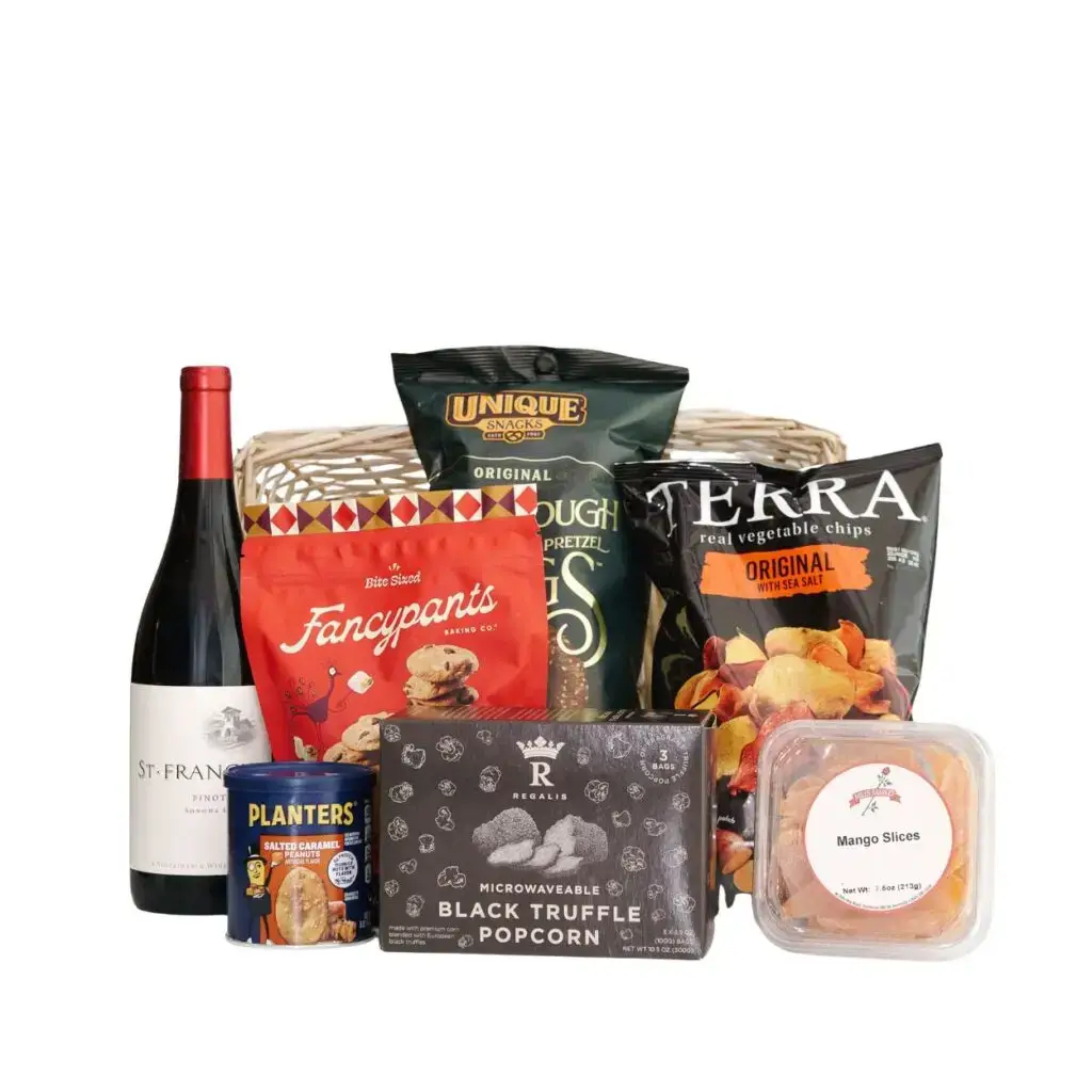 movie night in luxury date night gift basket